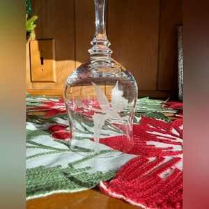 Vintage Tinkerbell Etched Crystal Bell- Vintage Disney Decor